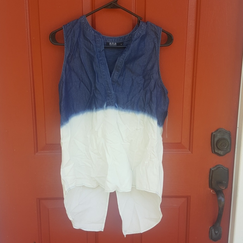 DENIM hi lo sleeveless top